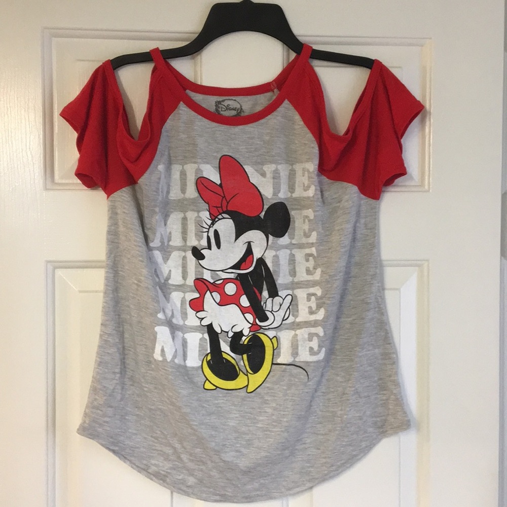 Minnie Mouse Cold Shoulder Top- new w/out tags